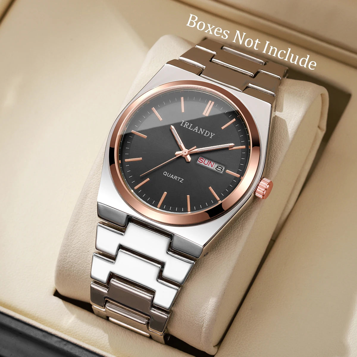 Luxury Men Business Watches Calendar Quartz Wristwatches for Mens Clock Reloj Hombre（Without Box）
