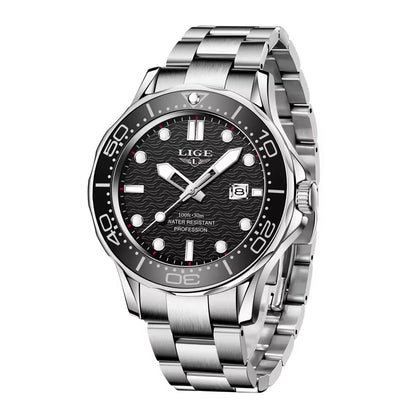 Brand Men Watches Business Quartz Watch Men'S Stainless Steel Band Waterproof Watches Date Wristwatches Relogio Masculino