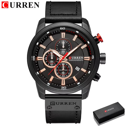 Fashion Date Quartz Men Watches Top Brand Luxury Male Clock Chronograph Sport Mens Wrist Watch Hodinky Relogio Masculino