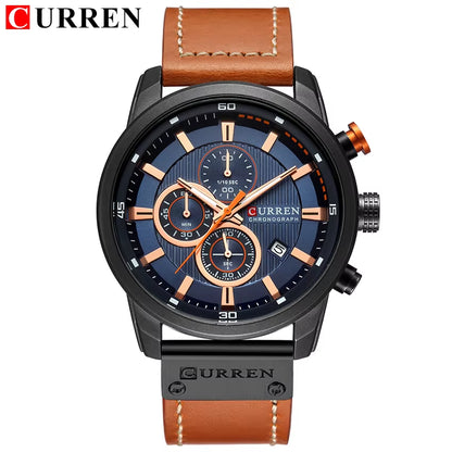 Fashion Date Quartz Men Watches Top Brand Luxury Male Clock Chronograph Sport Mens Wrist Watch Hodinky Relogio Masculino
