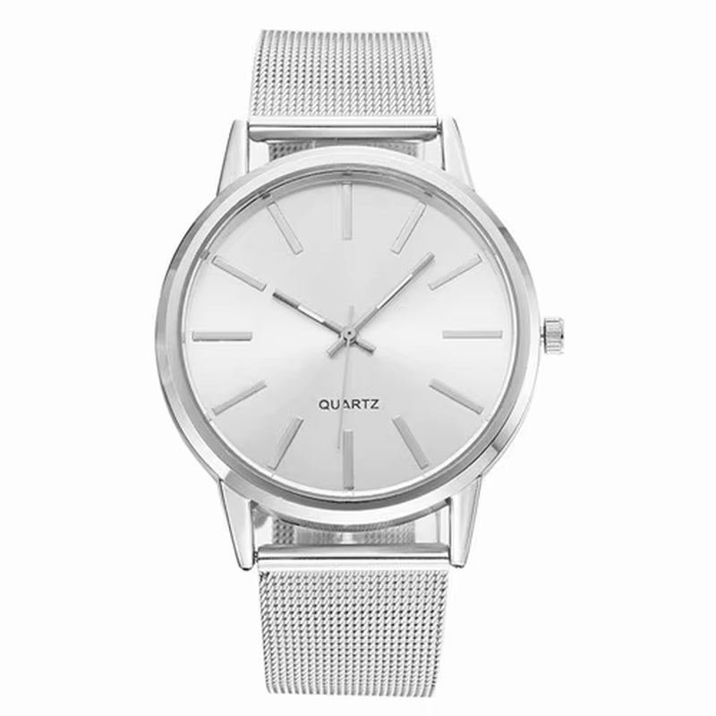 Luxury Women Watches 2025 New in Stylish Silver Minimalist Business Elegant Ladies Quartz Watch Leather Steel Clock Reloj Mujer