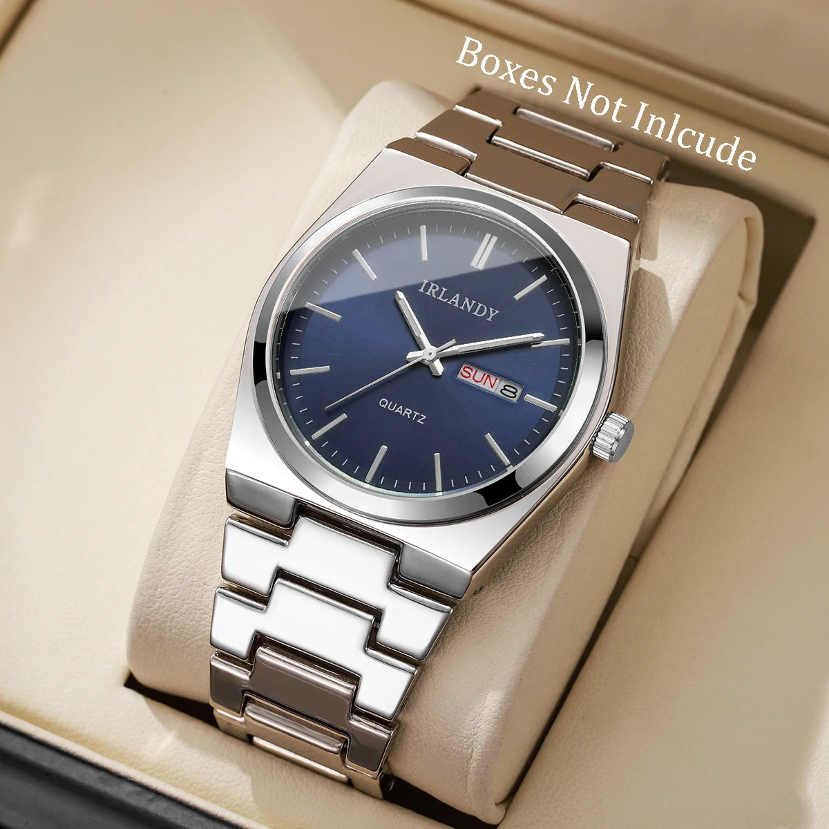 Luxury Men Business Watches Calendar Quartz Wristwatches for Mens Clock Reloj Hombre（Without Box）