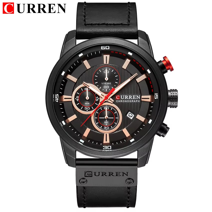 Fashion Date Quartz Men Watches Top Brand Luxury Male Clock Chronograph Sport Mens Wrist Watch Hodinky Relogio Masculino