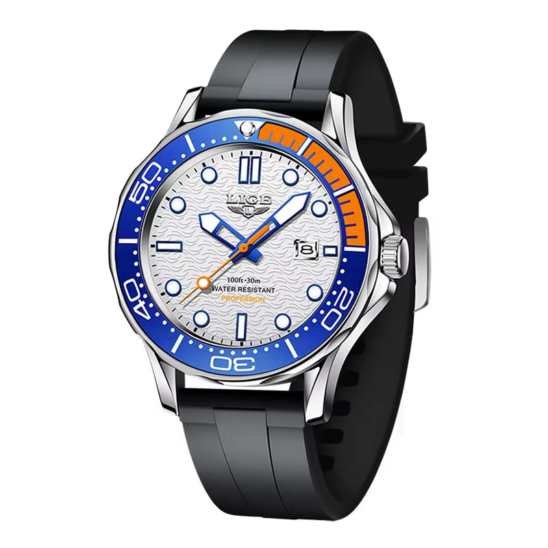 Brand Men Watches Business Quartz Watch Men'S Stainless Steel Band Waterproof Watches Date Wristwatches Relogio Masculino