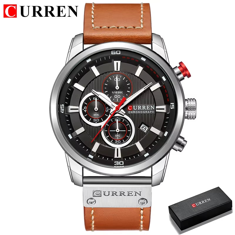 Fashion Date Quartz Men Watches Top Brand Luxury Male Clock Chronograph Sport Mens Wrist Watch Hodinky Relogio Masculino