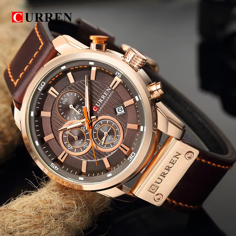 Fashion Date Quartz Men Watches Top Brand Luxury Male Clock Chronograph Sport Mens Wrist Watch Hodinky Relogio Masculino