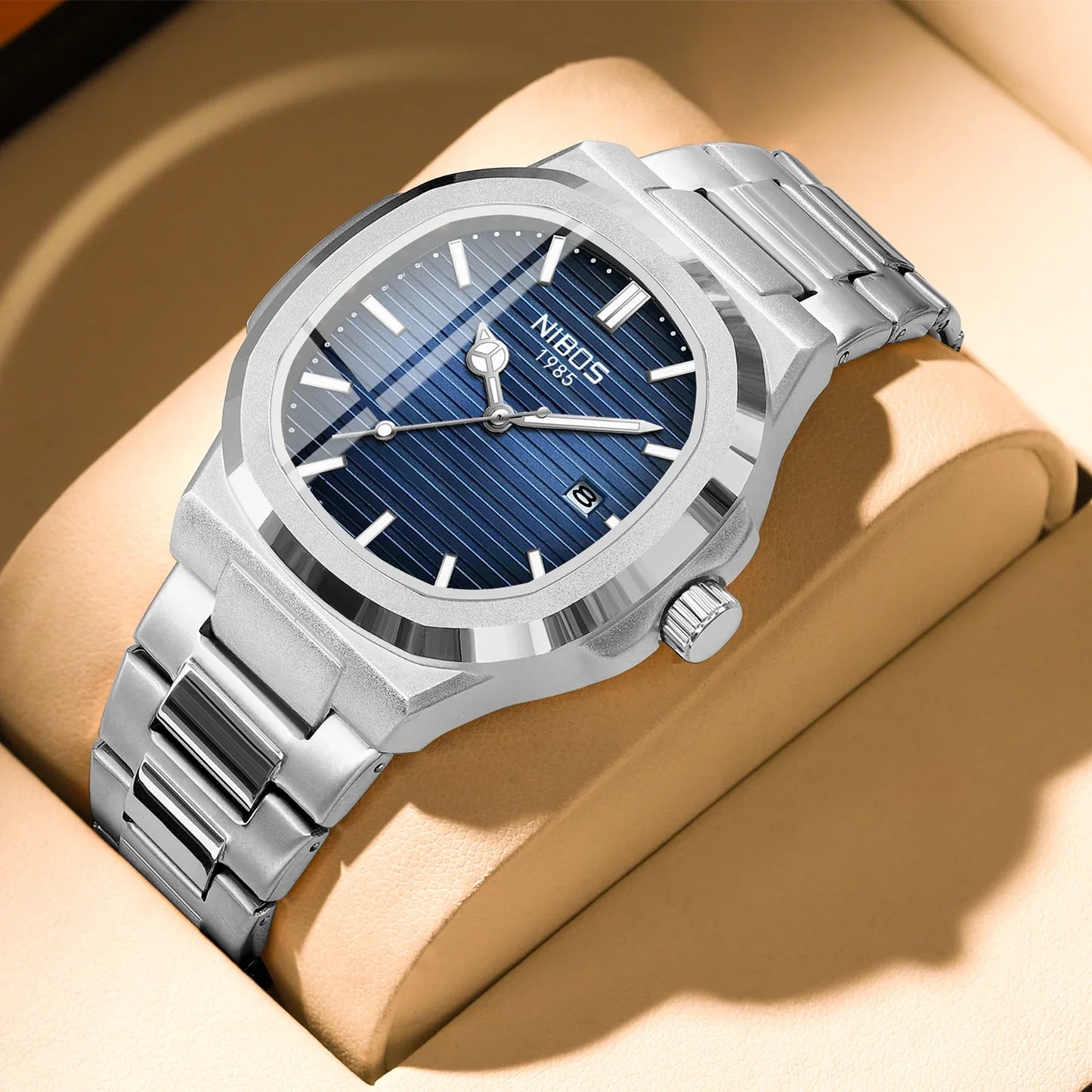 Luxury Men'S Watches Waterproof Luminous Date Watches Sports Square Men Watch Casual Man Wristwatch Quartz Male Clocks