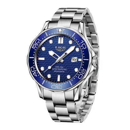 Brand Men Watches Business Quartz Watch Men'S Stainless Steel Band Waterproof Watches Date Wristwatches Relogio Masculino