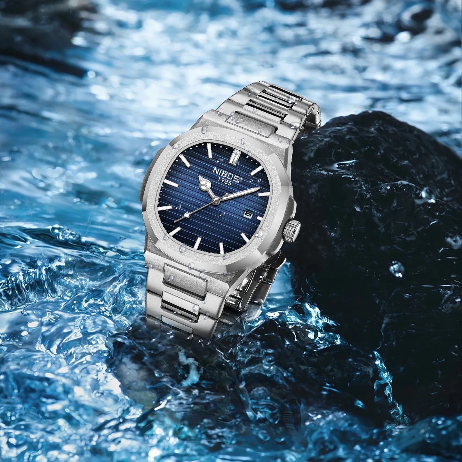 Luxury Men'S Watches Waterproof Luminous Date Watches Sports Square Men Watch Casual Man Wristwatch Quartz Male Clocks