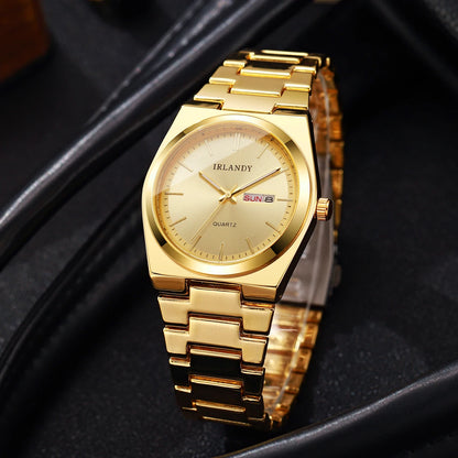 Luxury Men Business Watches Calendar Quartz Wristwatches for Mens Clock Reloj Hombre（Without Box）