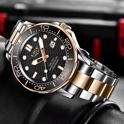 Brand Men Watches Business Quartz Watch Men'S Stainless Steel Band Waterproof Watches Date Wristwatches Relogio Masculino