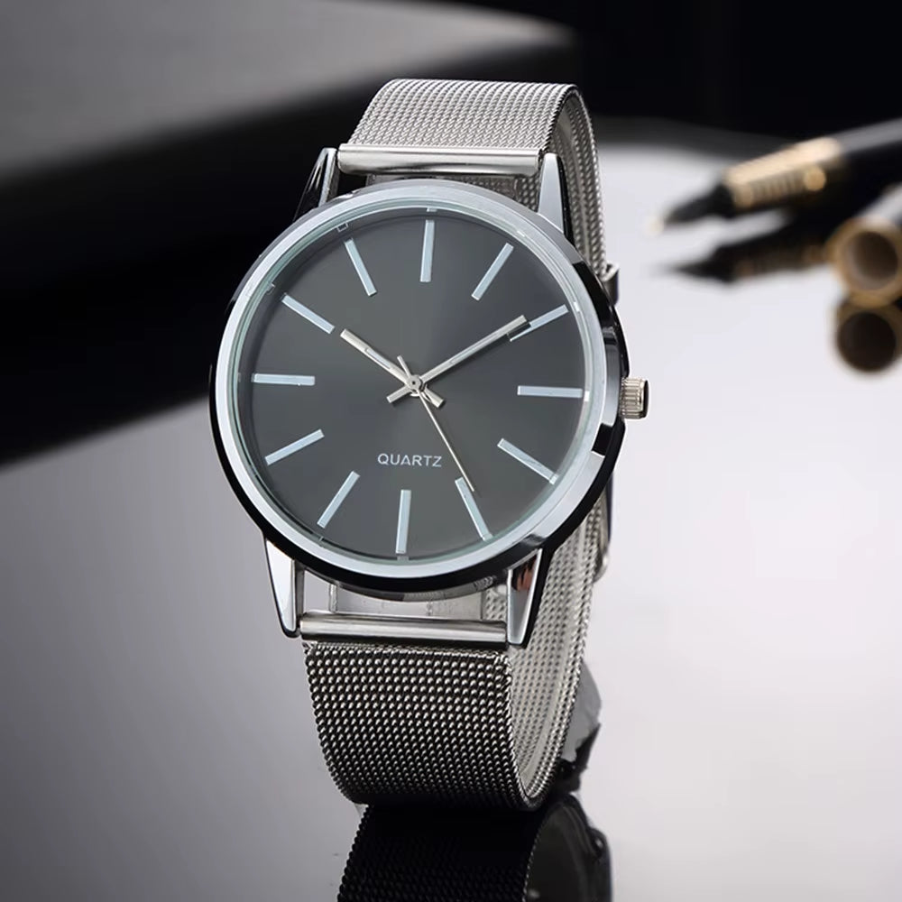 Luxury Women Watches 2025 New in Stylish Silver Minimalist Business Elegant Ladies Quartz Watch Leather Steel Clock Reloj Mujer