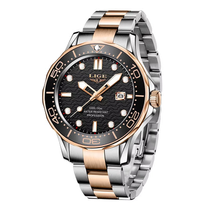 Brand Men Watches Business Quartz Watch Men'S Stainless Steel Band Waterproof Watches Date Wristwatches Relogio Masculino