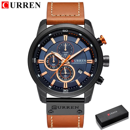 Fashion Date Quartz Men Watches Top Brand Luxury Male Clock Chronograph Sport Mens Wrist Watch Hodinky Relogio Masculino