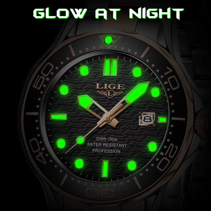 Brand Men Watches Business Quartz Watch Men'S Stainless Steel Band Waterproof Watches Date Wristwatches Relogio Masculino