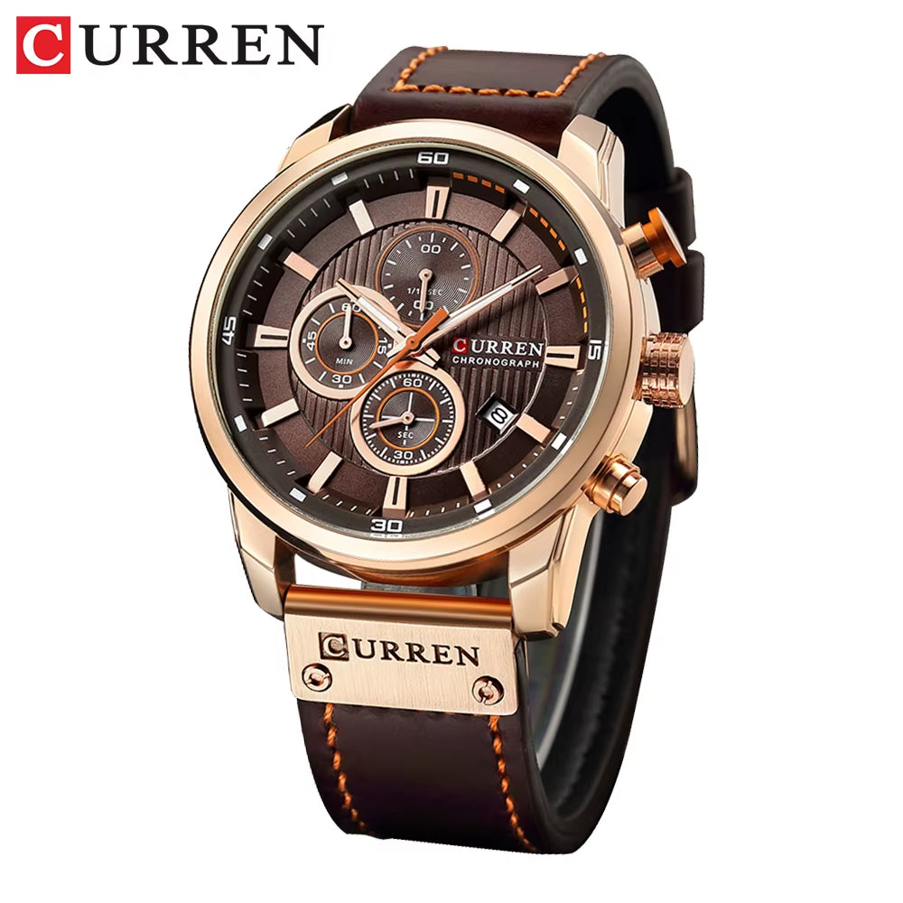 Fashion Date Quartz Men Watches Top Brand Luxury Male Clock Chronograph Sport Mens Wrist Watch Hodinky Relogio Masculino