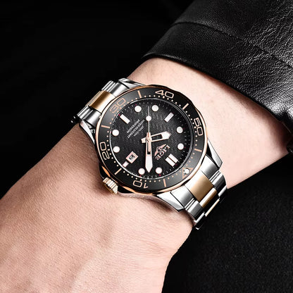 Brand Men Watches Business Quartz Watch Men'S Stainless Steel Band Waterproof Watches Date Wristwatches Relogio Masculino