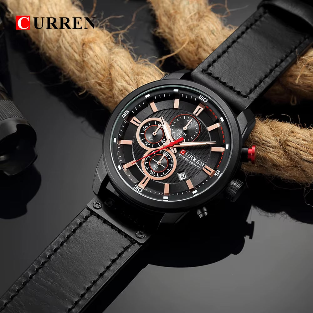 Fashion Date Quartz Men Watches Top Brand Luxury Male Clock Chronograph Sport Mens Wrist Watch Hodinky Relogio Masculino
