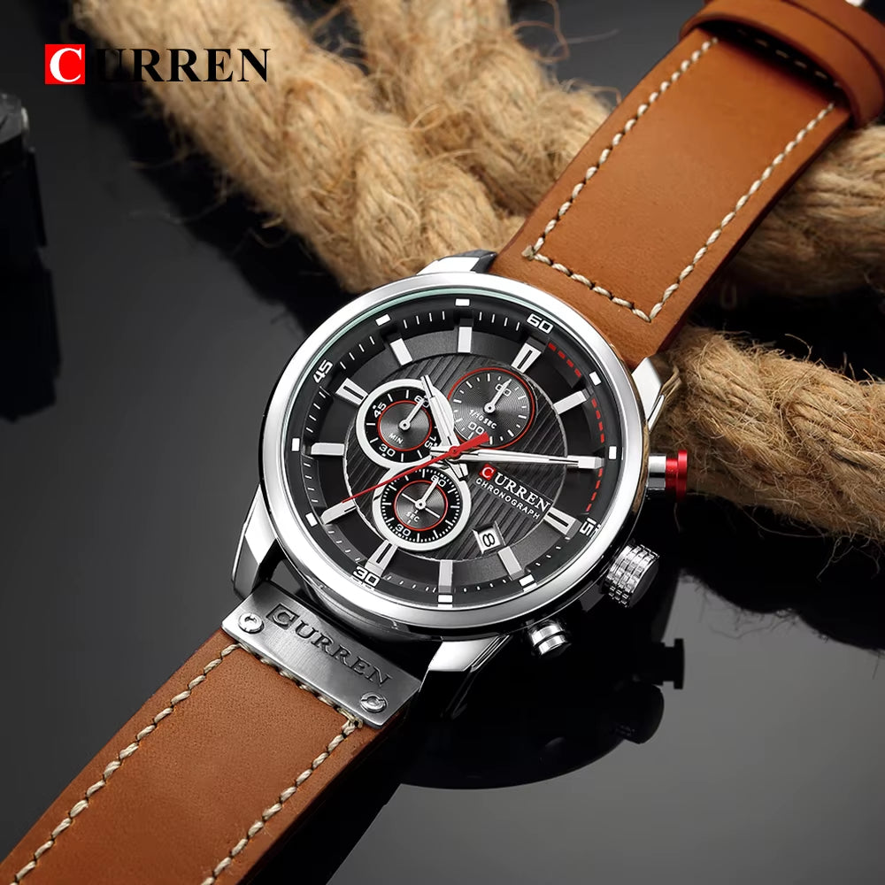 Fashion Date Quartz Men Watches Top Brand Luxury Male Clock Chronograph Sport Mens Wrist Watch Hodinky Relogio Masculino