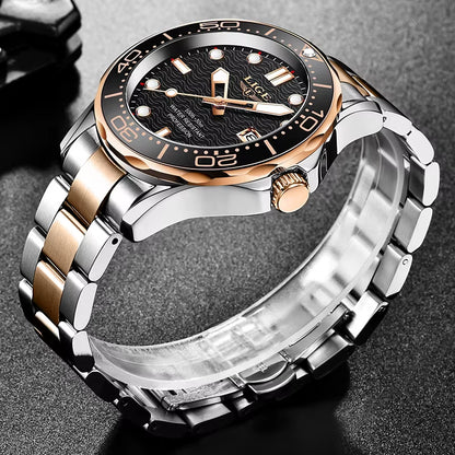 Brand Men Watches Business Quartz Watch Men'S Stainless Steel Band Waterproof Watches Date Wristwatches Relogio Masculino