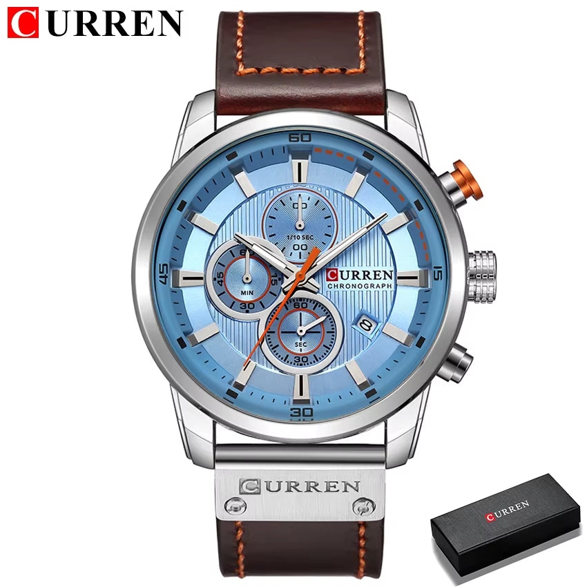 Fashion Date Quartz Men Watches Top Brand Luxury Male Clock Chronograph Sport Mens Wrist Watch Hodinky Relogio Masculino