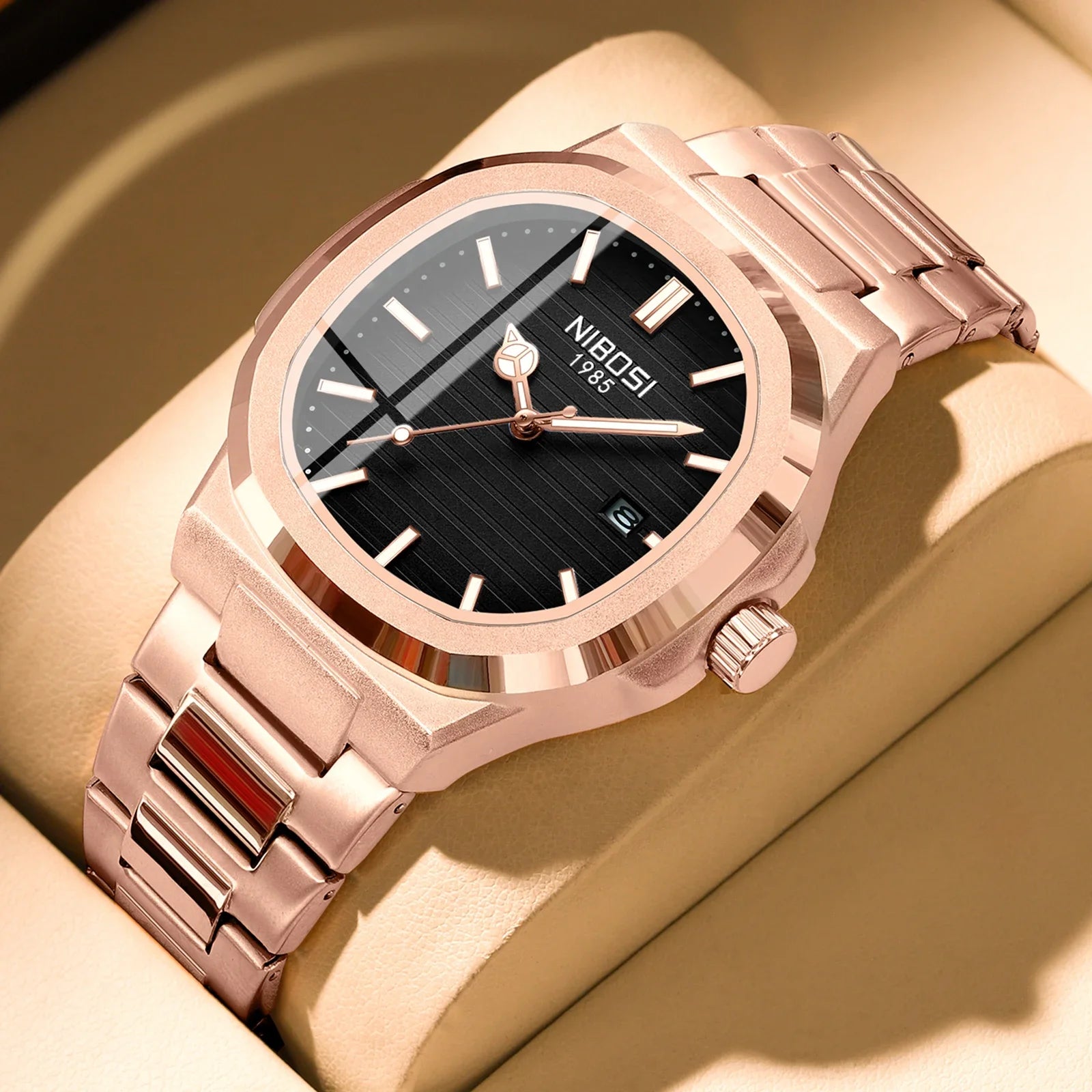 Luxury Men'S Watches Waterproof Luminous Date Watches Sports Square Men Watch Casual Man Wristwatch Quartz Male Clocks